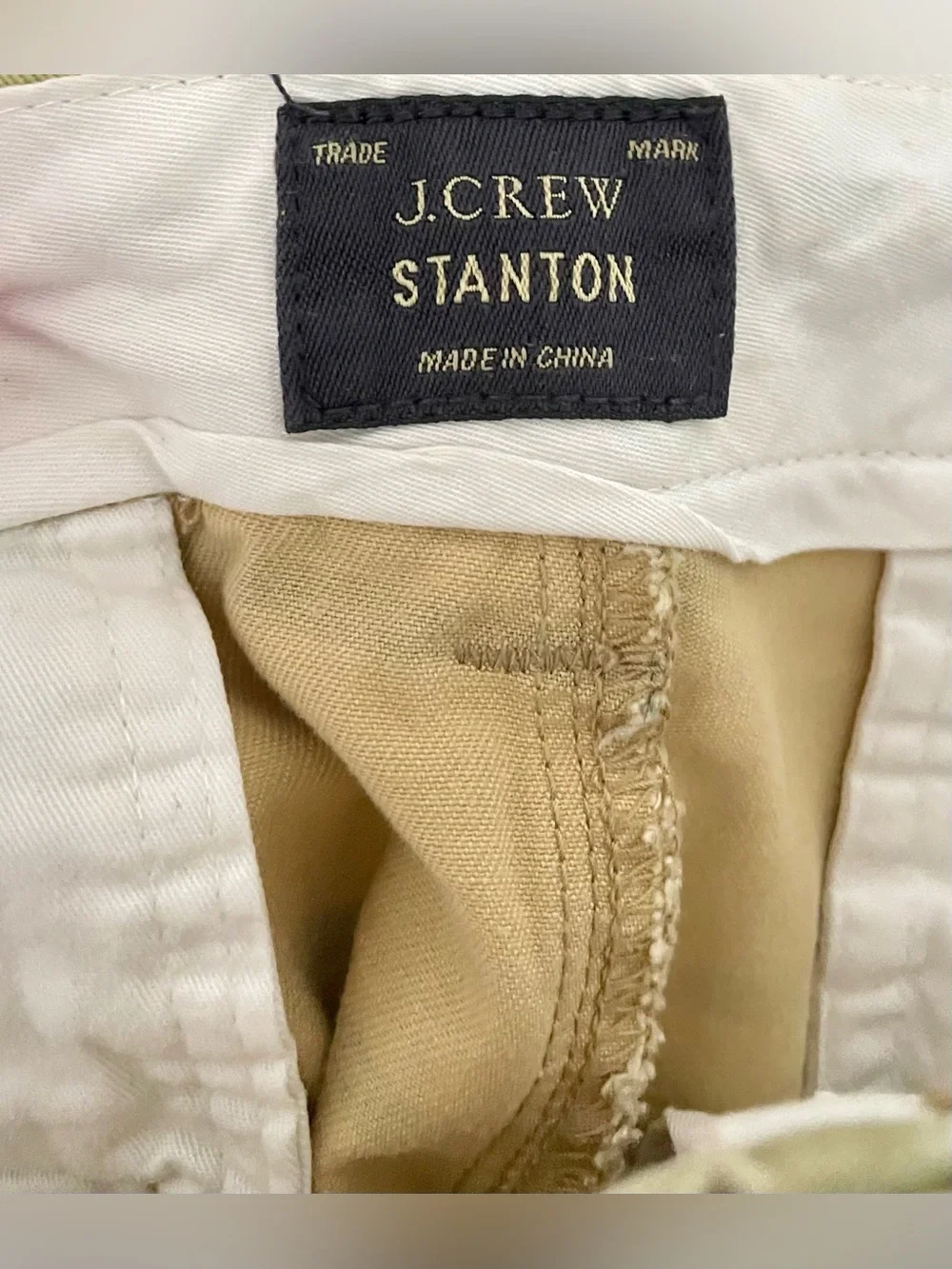 🫒 J. Crew Men’s Olive Green Striped Cotton Flat-Front Shorts 🫒